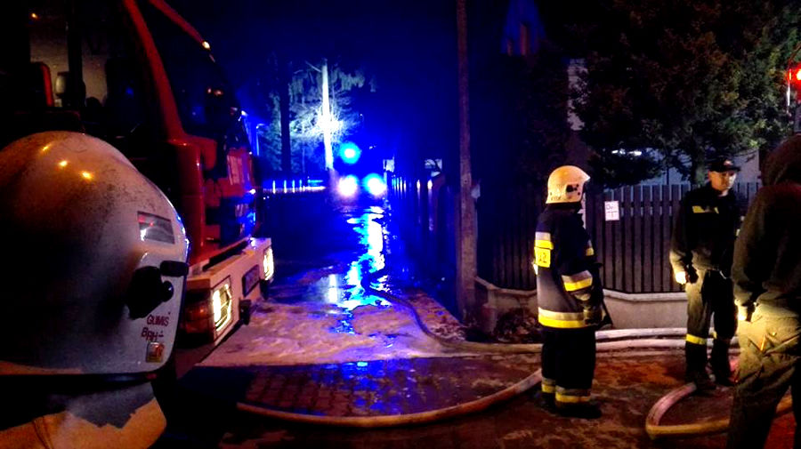 Pożar budynku w Milanówku - Grodzisk News