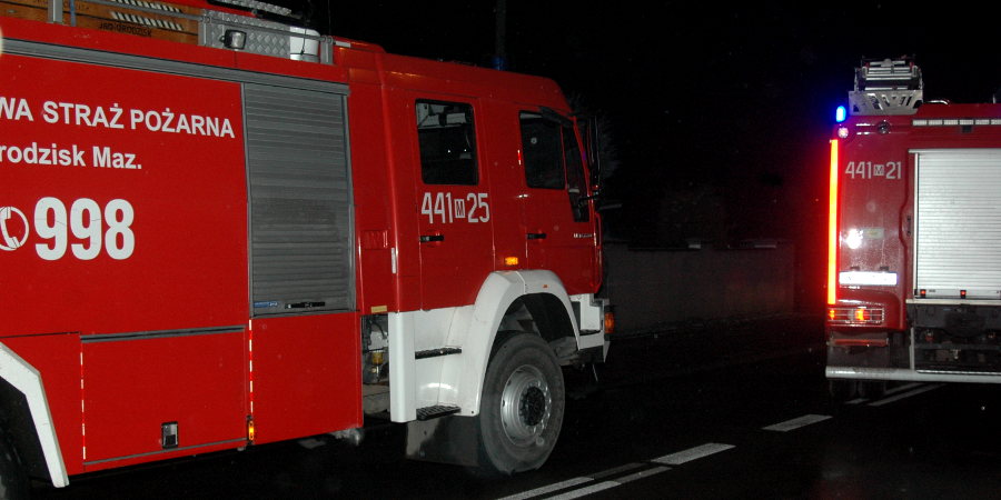 Nocny pożar w Milanówku - Grodzisk News