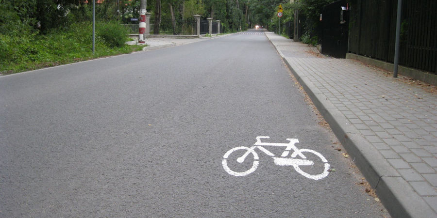 W Podkowie wyznaczają pasy drogowe zalecane dla rowerzystów - Grodzisk News