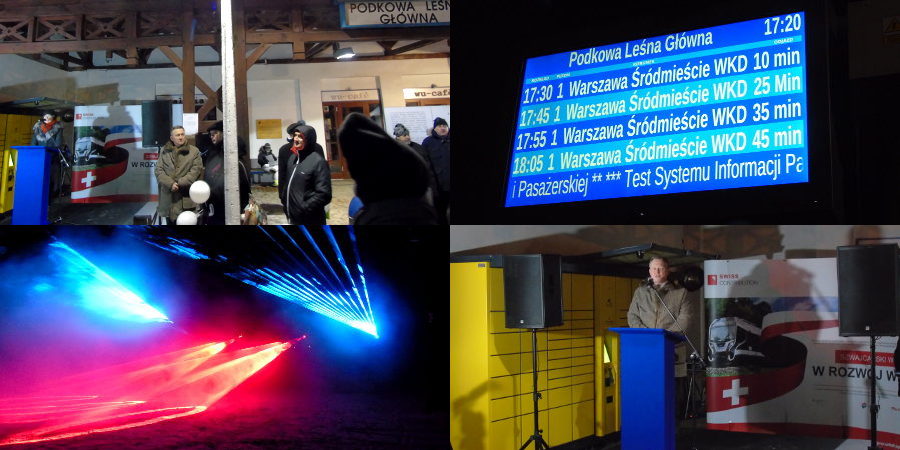Inauguracja informacji pasażerskiej w świetle laserów [FOTO] - Grodzisk News
