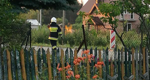 Pożar gazu z uszkodzonego rurociągu - Grodzisk News