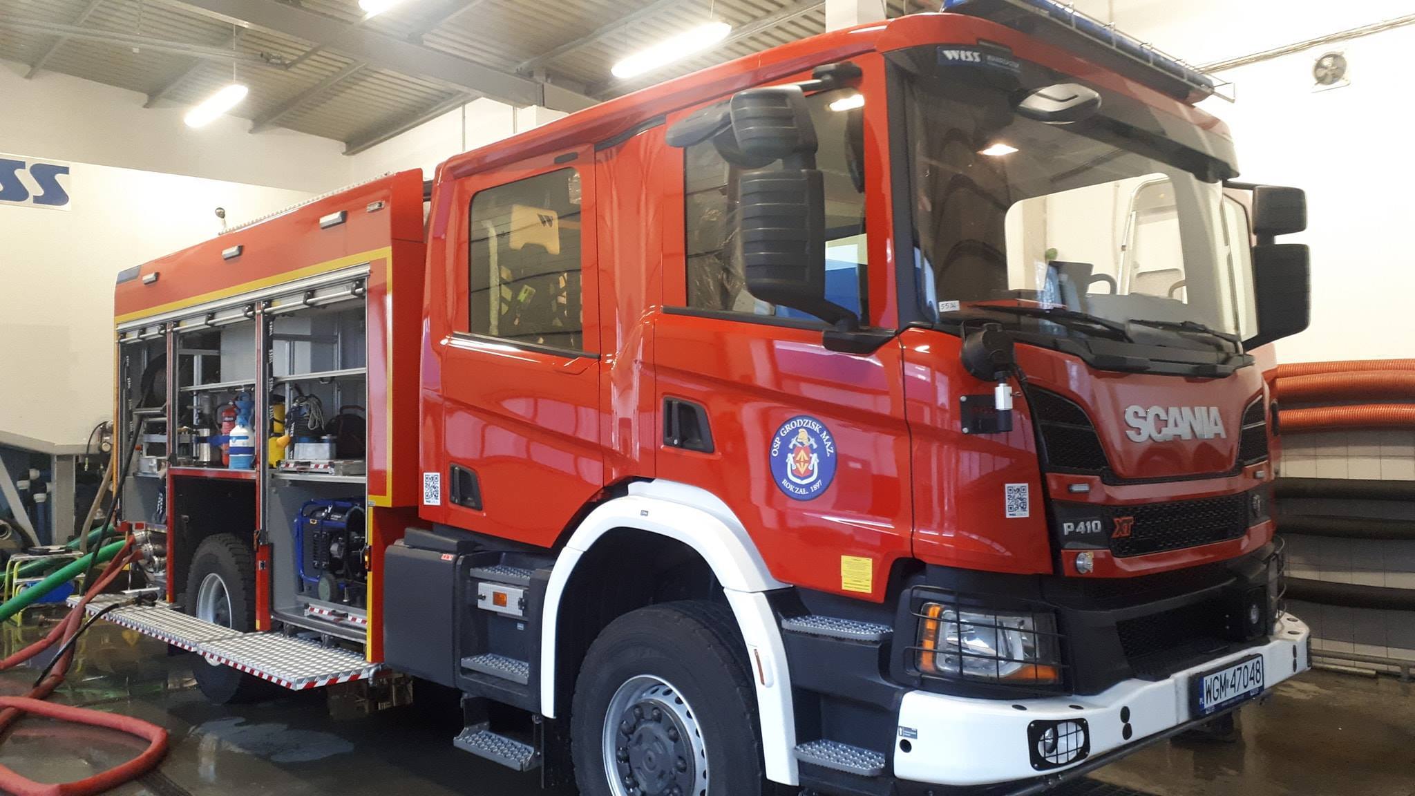 Nowy i nowoczesny wóz strażacki już w grodziskiej OSP [WIDEO] - Grodzisk News