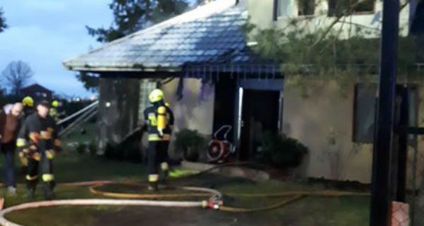 Poranny pożar domu w Grodzisku - Grodzisk News