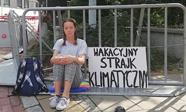 Strajk klimatyczny młodej grodziszczanki - Grodzisk News