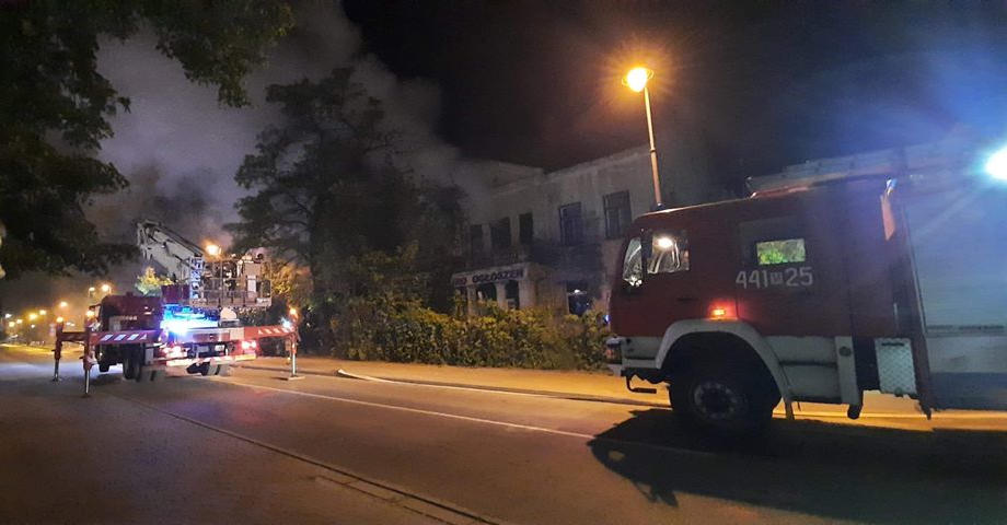 Nocny pożar przy Kościuszki - Grodzisk News