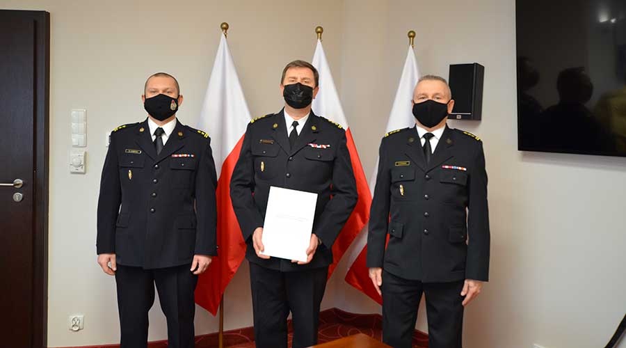 Nowy komendant grodziskiej straży pożarnej - foto: KW PSP w Warszawie oraz KP PSP w Grodzisku Maz.