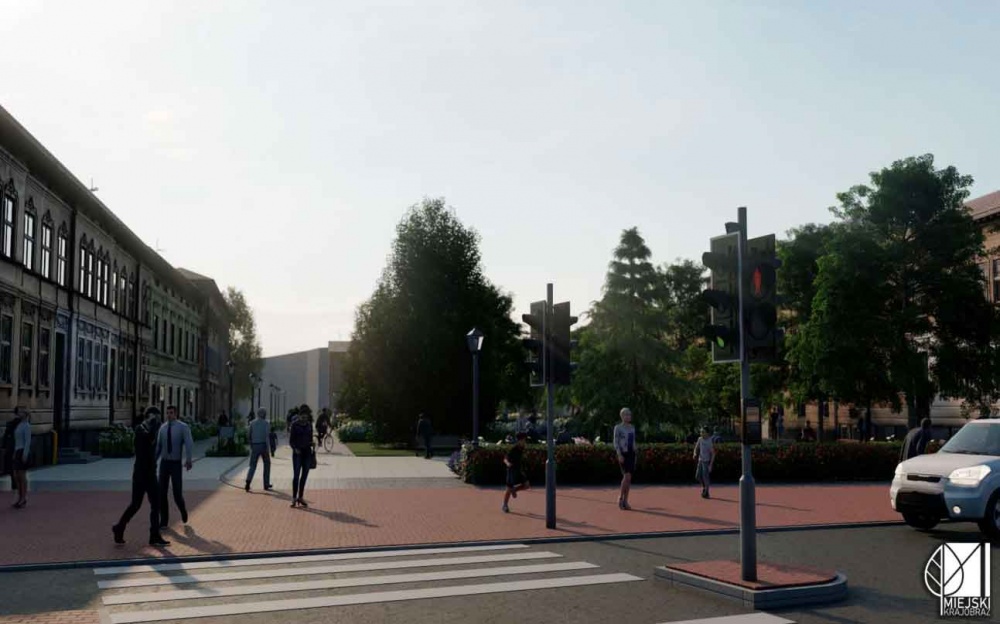 Jak będą wyglądały plac Wolności i deptak? - foto: Urząd Miejski w Grodzisku Maz.