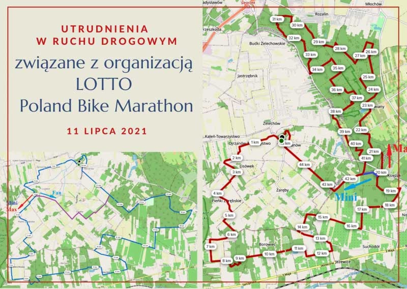 Dziś Lotto Poland Bike Marathon w Żabiej Woli. Będą utrudnienia w ruchu - foto: Mat. organizatora