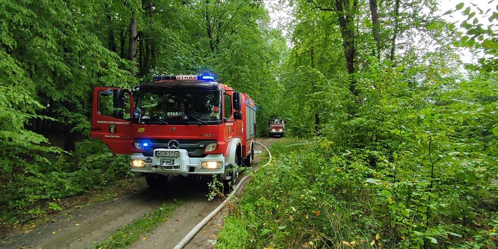 Ćwiczenia grodziskich strażaków w Skułach. Zobacz zdjęcia - foto: KP PSP Grodzisk Maz./OSP Skuły