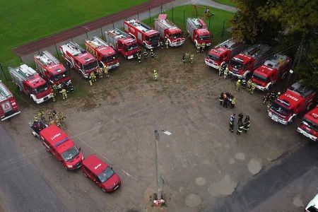 Ćwiczenia grodziskich strażaków w Skułach. Zobacz zdjęcia - Grodzisk News