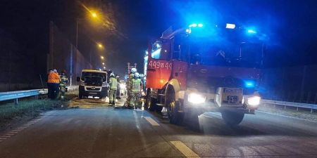 Pożary pojazdów na A2 i S8 - Grodzisk News