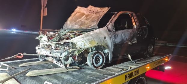 Pożary pojazdów na A2 i S8 - Grodzisk News
