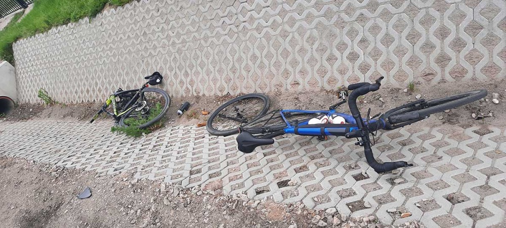 Potrącił czterech rowerzystów - foto: Facebook/OSP Boża Wola