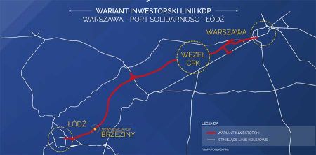 CPK: Jest wariant inwestorski linii kolejowej Warszawa – Łódź - Grodzisk News