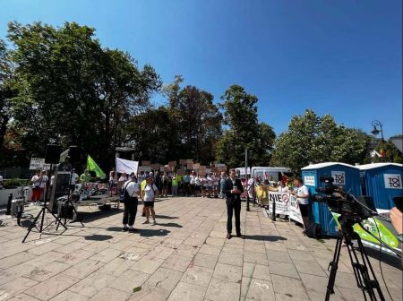 Tak wyglądała demonstracja mieszkańców przeciw wywłaszczeniom pod CPK - Grodzisk News