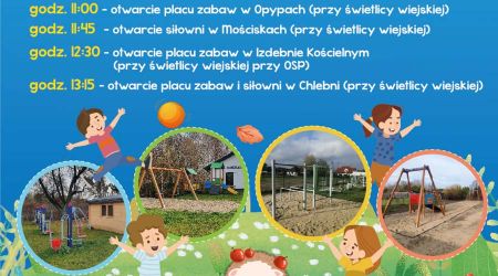 W sobotę wielkie otwarcie placów zabaw i siłowni w grodziskiej gminie - Grodzisk News