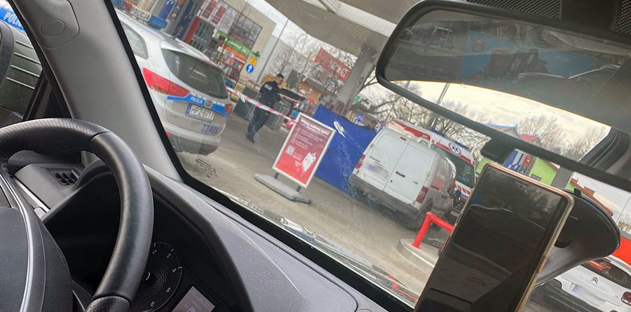 Tragiczne wydarzenia na stacji paliw w Grodzisku - Grodzisk News