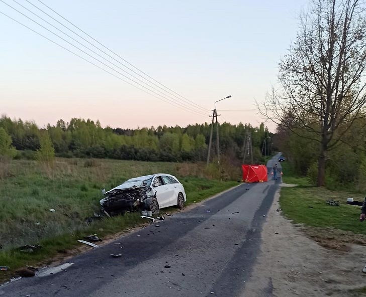 Śmiertelny wypadek pod Mszczonowem, nie żyje motocyklista - foto: KPP Żyrardów
