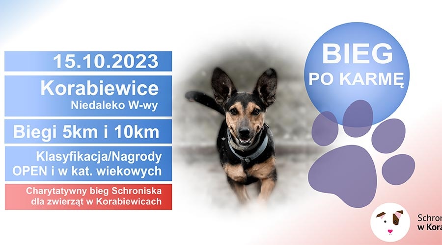 Charytatywny bieg po karmę dla bezdomnych podopiecznych schroniska w Korabiewicach - Grodzisk News