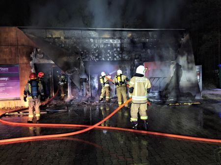 Pożar sklepu w Maryninie - Grodzisk News
