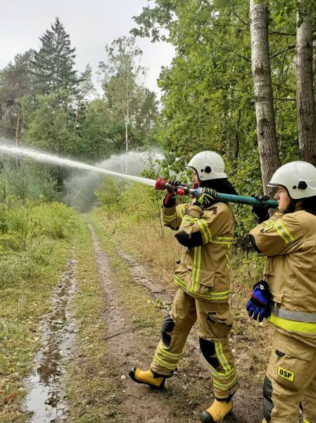 Ćwiczenia straży w rejonie Dębaku [FOTO] - Grodzisk News