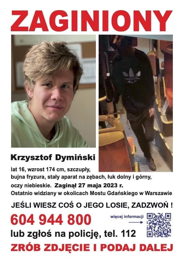 Krzysztof Dymiński wciąż zaginiony - Grodzisk News