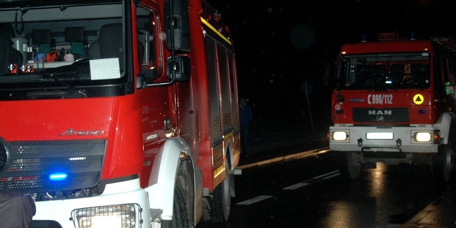 Nocny pożar samochodów w Chlebni - Grodzisk News