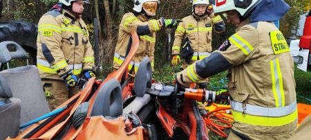 Akcja ratownicza w Skułach. Tak strażacy ćwiczyli na wypadek niebezpiecznego zdarzenia [FOTO] - Grodzisk News