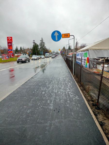 Ścieżka pieszo-rowerowa z Grodziska do Jaktorowa na finiszu [FOTO] - Grodzisk News