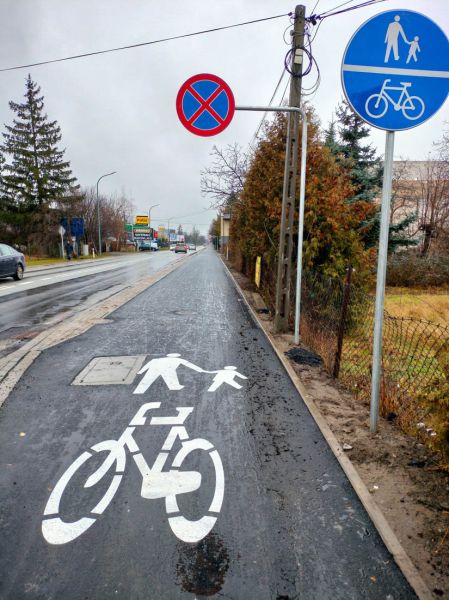 Ścieżka pieszo-rowerowa z Grodziska do Jaktorowa na finiszu [FOTO] - Grodzisk News