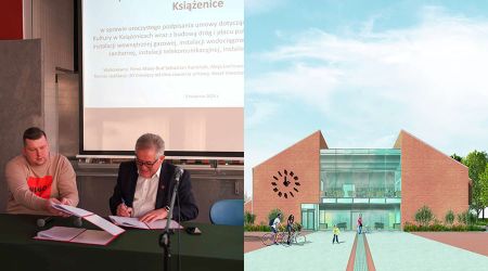 Umowa na budowę Ośrodka Kultury w Książenicach podpisana - Grodzisk News